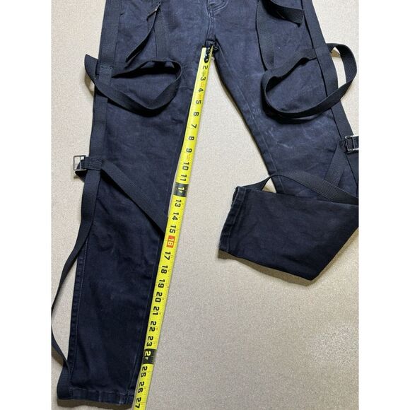 Amiri REAR Black straped Jeans Size 32 Authentic Retail $1500 - Picture 7 of 12